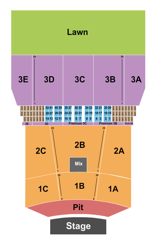 BankNH Pavilion Jason Aldean Seating Chart